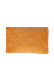 Product shot of the Sirena Leather Purse in colour Tan, from the back