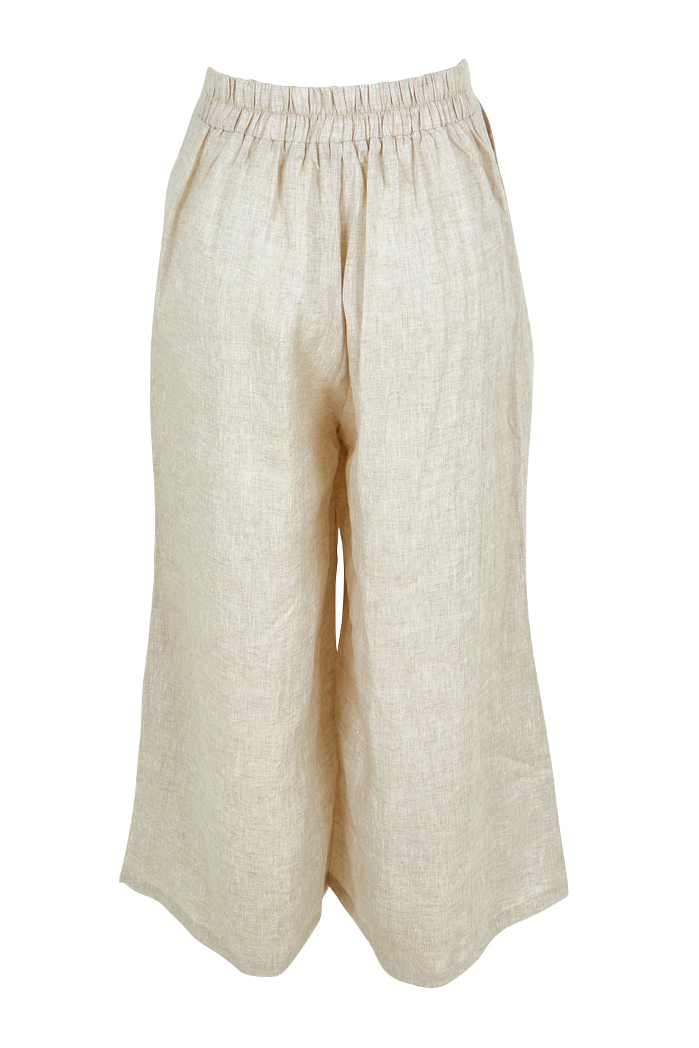 Product shot of the Studio Crop Pant in colour Tusk, from the back