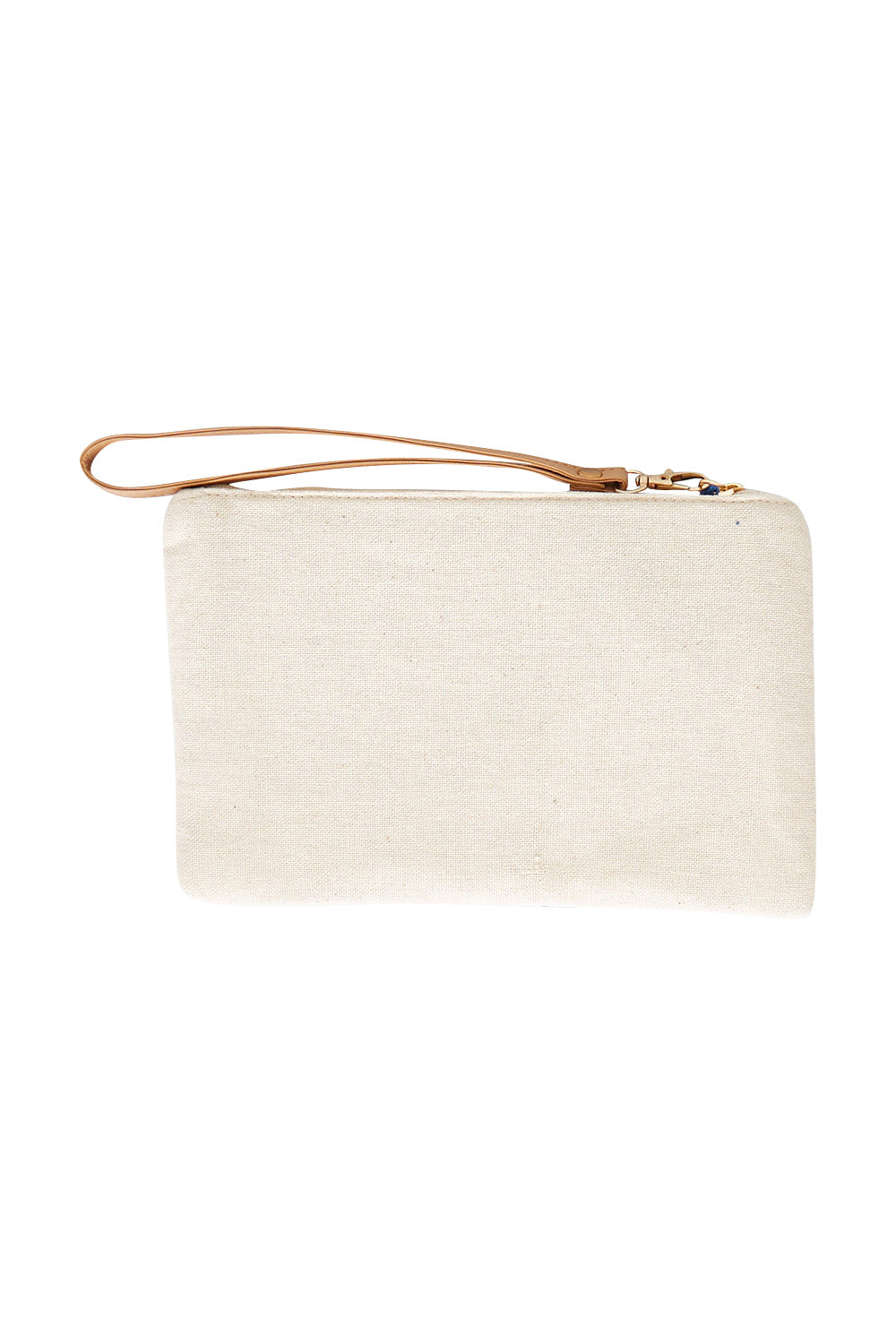 Product shot of the Eros Diamond Clutch in colour Capri (Blue), from the back