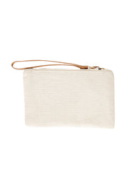 Product shot of the Eros Diamond Clutch in colour Capri (Blue), from the back