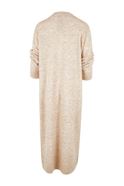 Product shot of the Kinsella Cardigan in colour Tusk, from the back