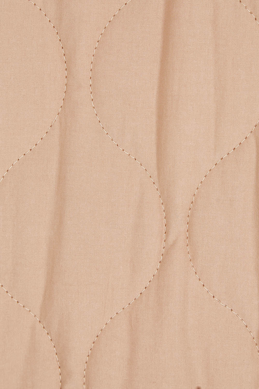 Product shot of the Ribe Coat in colour Putty, detail