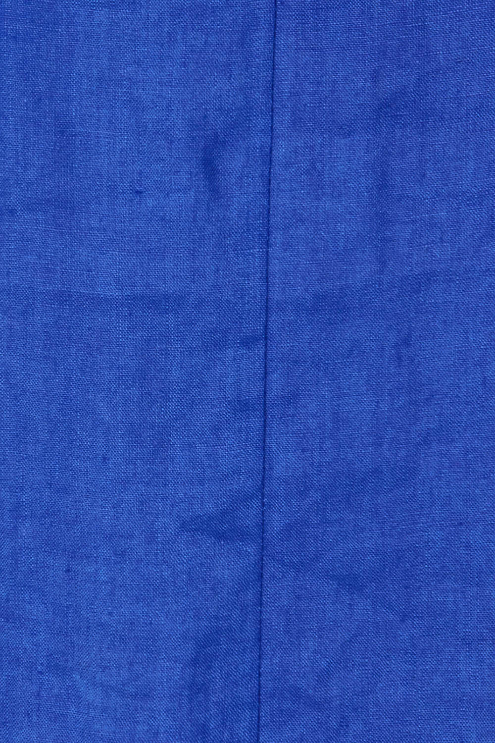 Product shot of the Halcyon Linen Tank Dress in colour Cobalt (Blue), detail