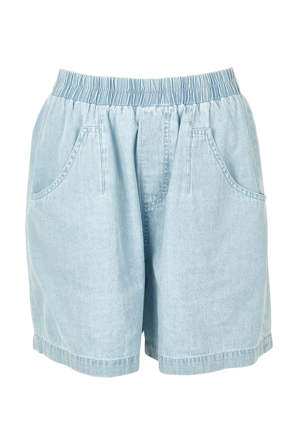 Product shot of the Playa Cotton Short in colour Capri (Blue), from the front