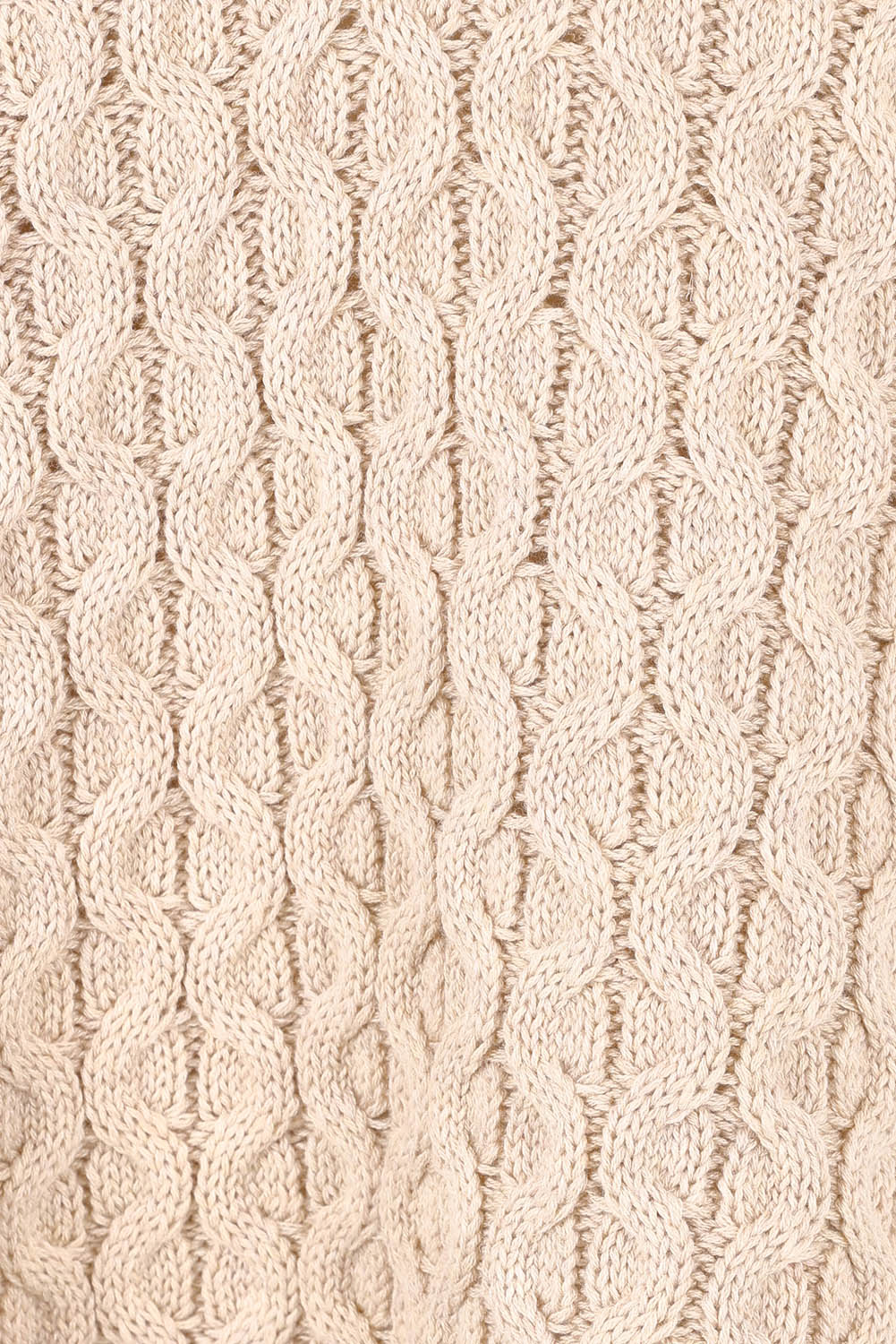 Product shot of the Naviva Cotton Vest in colour Oat, detail