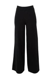 Product shot of the Palmer Knit Pant in colour Black (Black), from the front