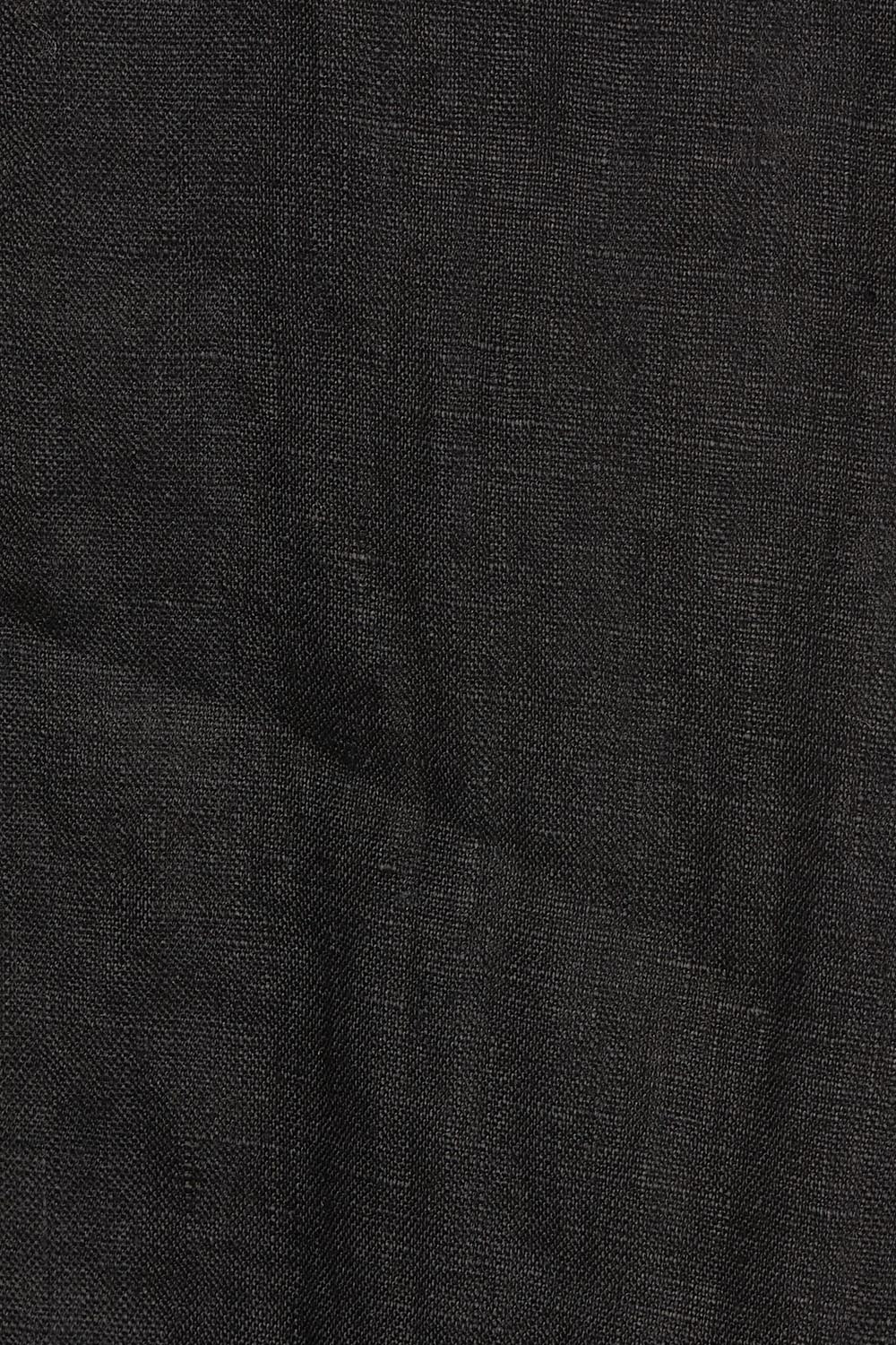 Product shot of the Studio Linen Short Tank Dress in colour Black (Black), detail