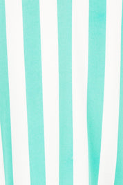 Product shot of the Treville Stripe Dress in colour Aqua (Blue), detail