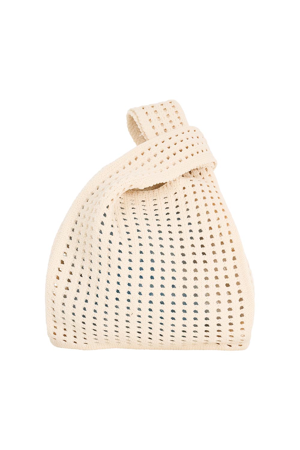 Product shot of the Positano Tote in colour Clay, detail
