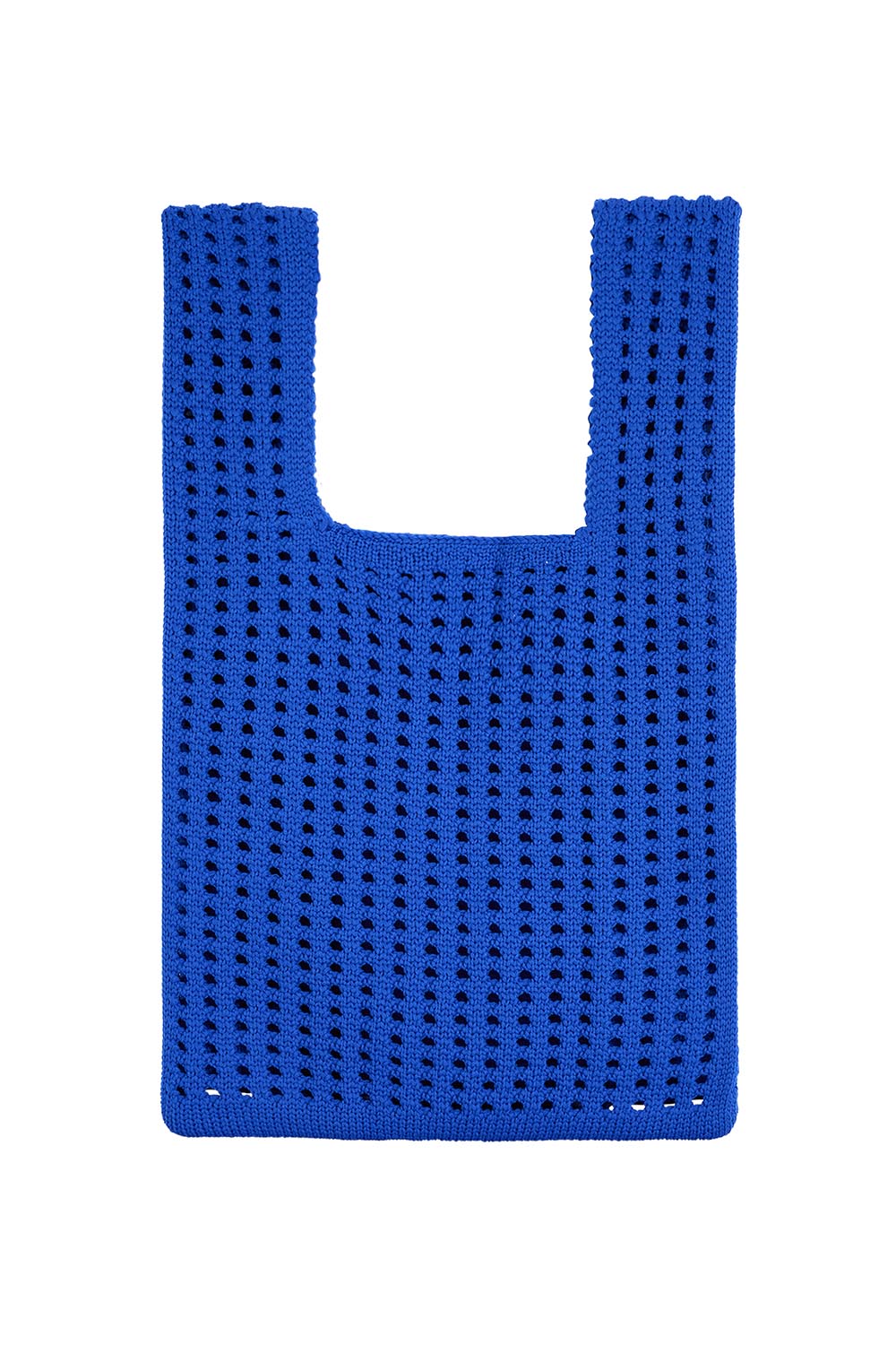 Product shot of the Positano Tote in colour Cobalt (Blue), from the front