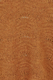Product shot of the Orin Knit Vest - Caramel in colour Caramel, showing detail