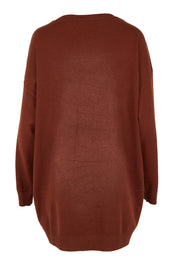 Samira Relaxed Knit - Mahogany