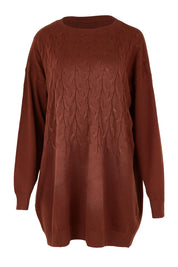Samira Relaxed Knit - Mahogany