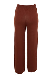Samira Knit Pant - Mahogany