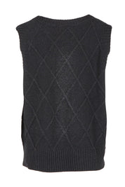 Liora Cotton Knit Vest - Char