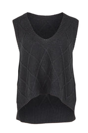 Liora Cotton Knit Vest - Char