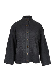 Liora Cotton Cardigan - Charcoal