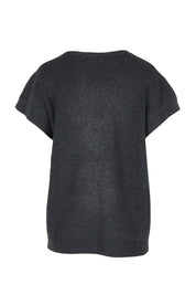 Berber Vest Cardigan - Charcoal