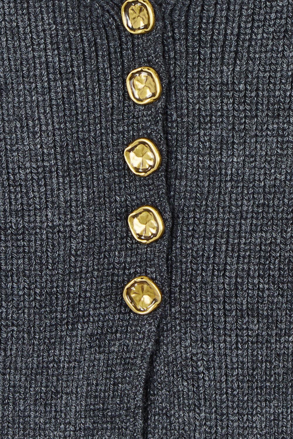 Berber Vest Cardigan - Charcoal