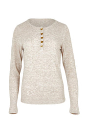 Rumi Long Sleeve Top - Bisque