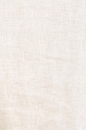 Product shot of the Studio Linen Frill Tank – Tusk in colour Tusk, showing detail