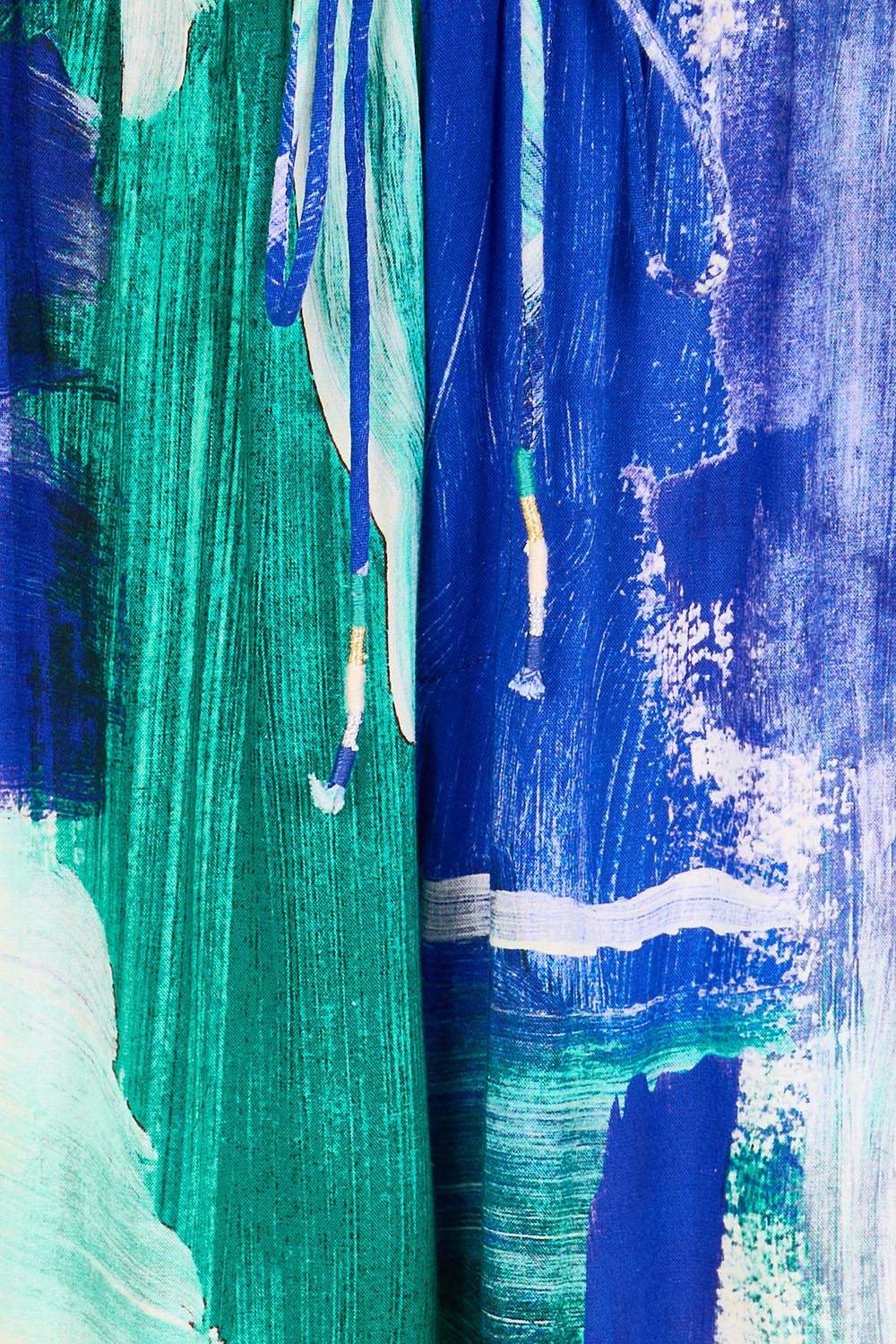 Product shot of the Palmera Pant – Seafoam in colour Seafoam, showing detail