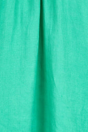 Product shot of the Cove Dress – Jade in colour Jade, showing detail