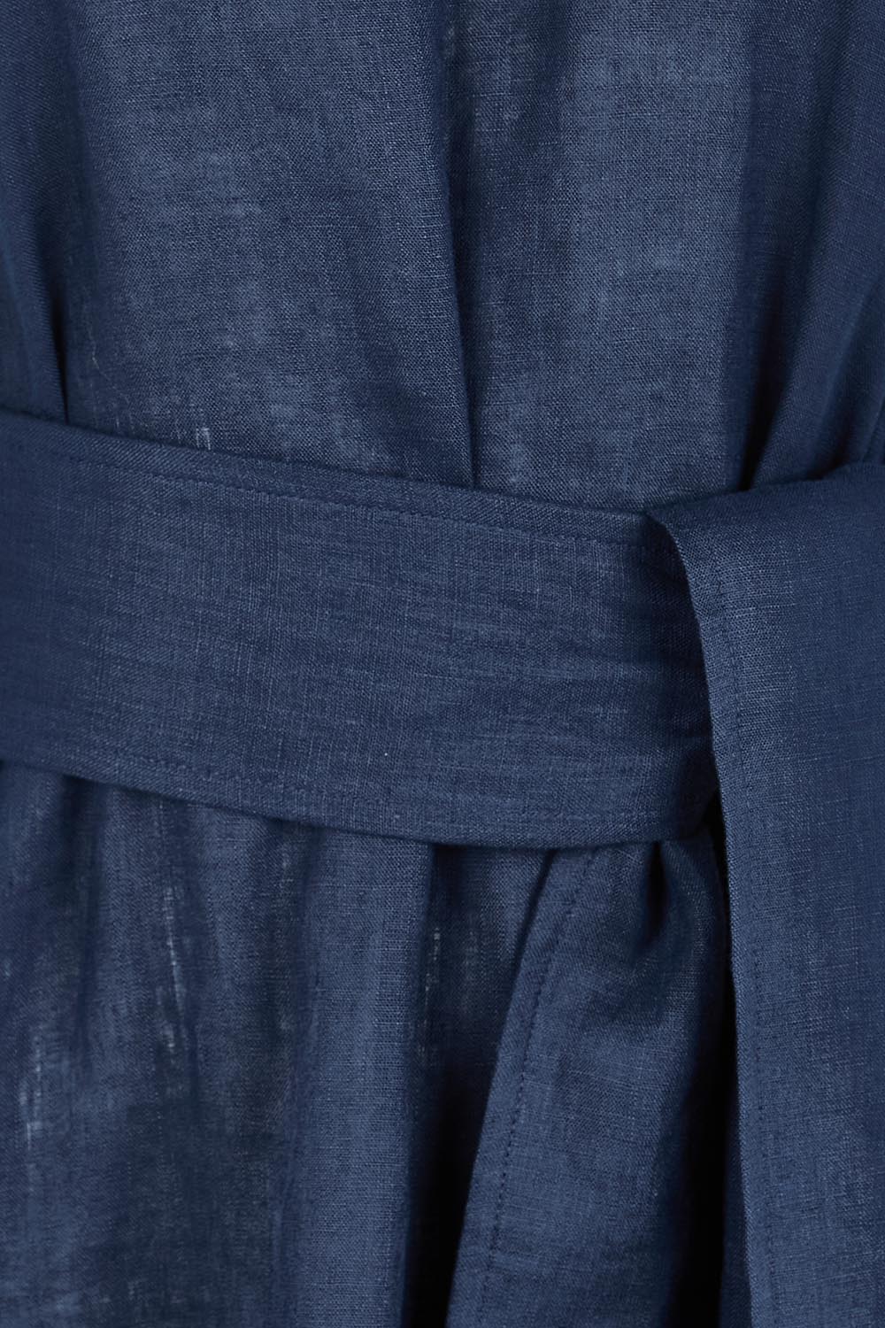 Product shot of the Cove Tank Maxi Dress – Indigo in colour Indigo, showing detail