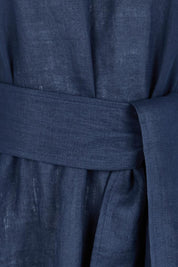 Product shot of the Cove Tank Maxi Dress – Indigo in colour Indigo, showing detail