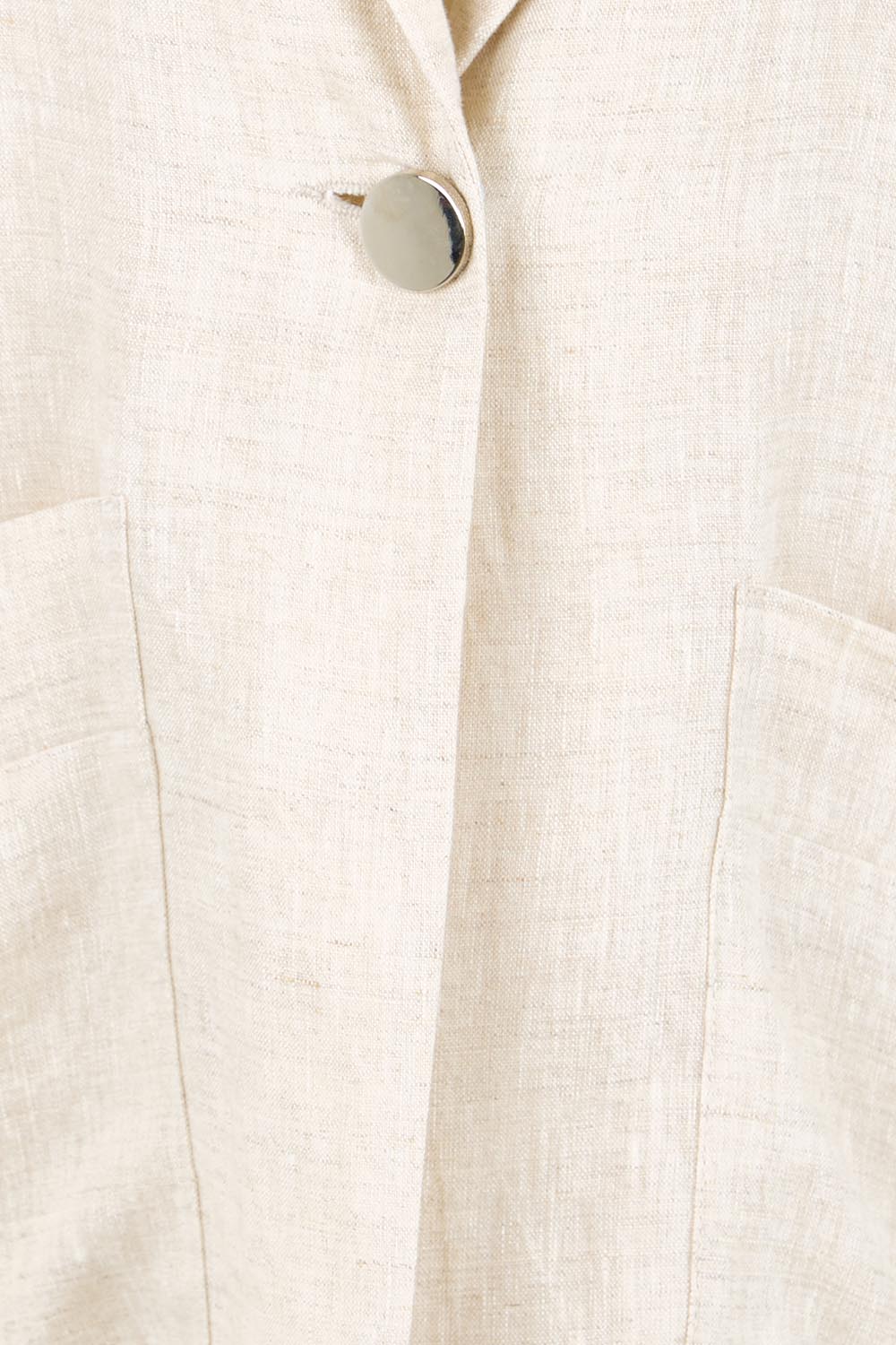 Product shot of the Maris Blazer Vest – Tuskblack in colour Tuskblack, showing detail
