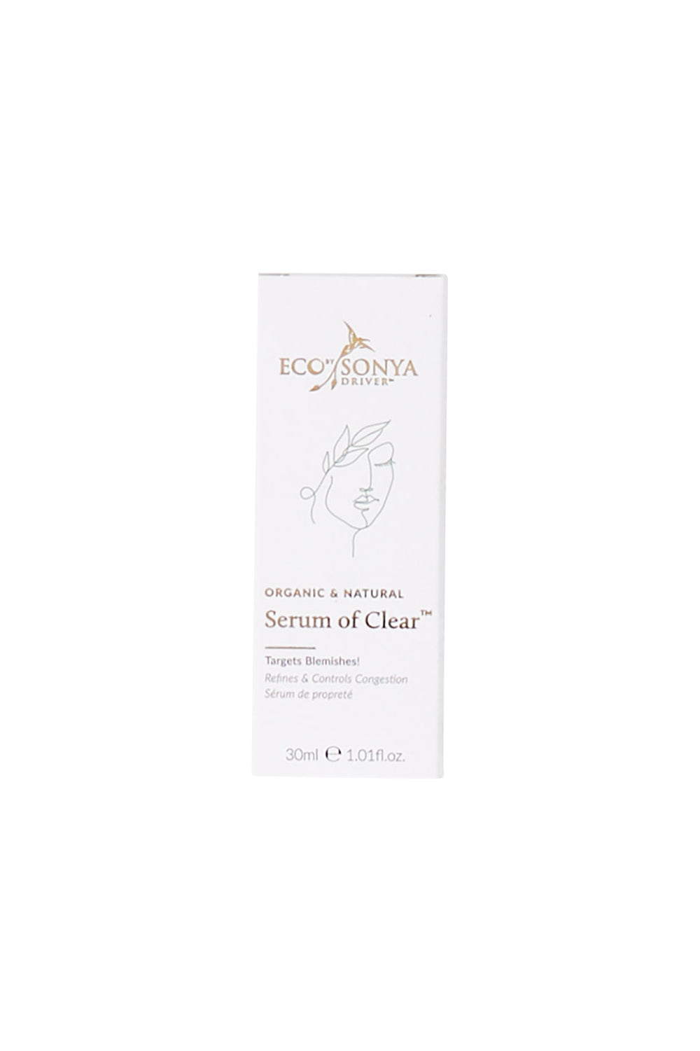 Product shot of the Serum Of Clear in colour Forrest (Green), from the front
