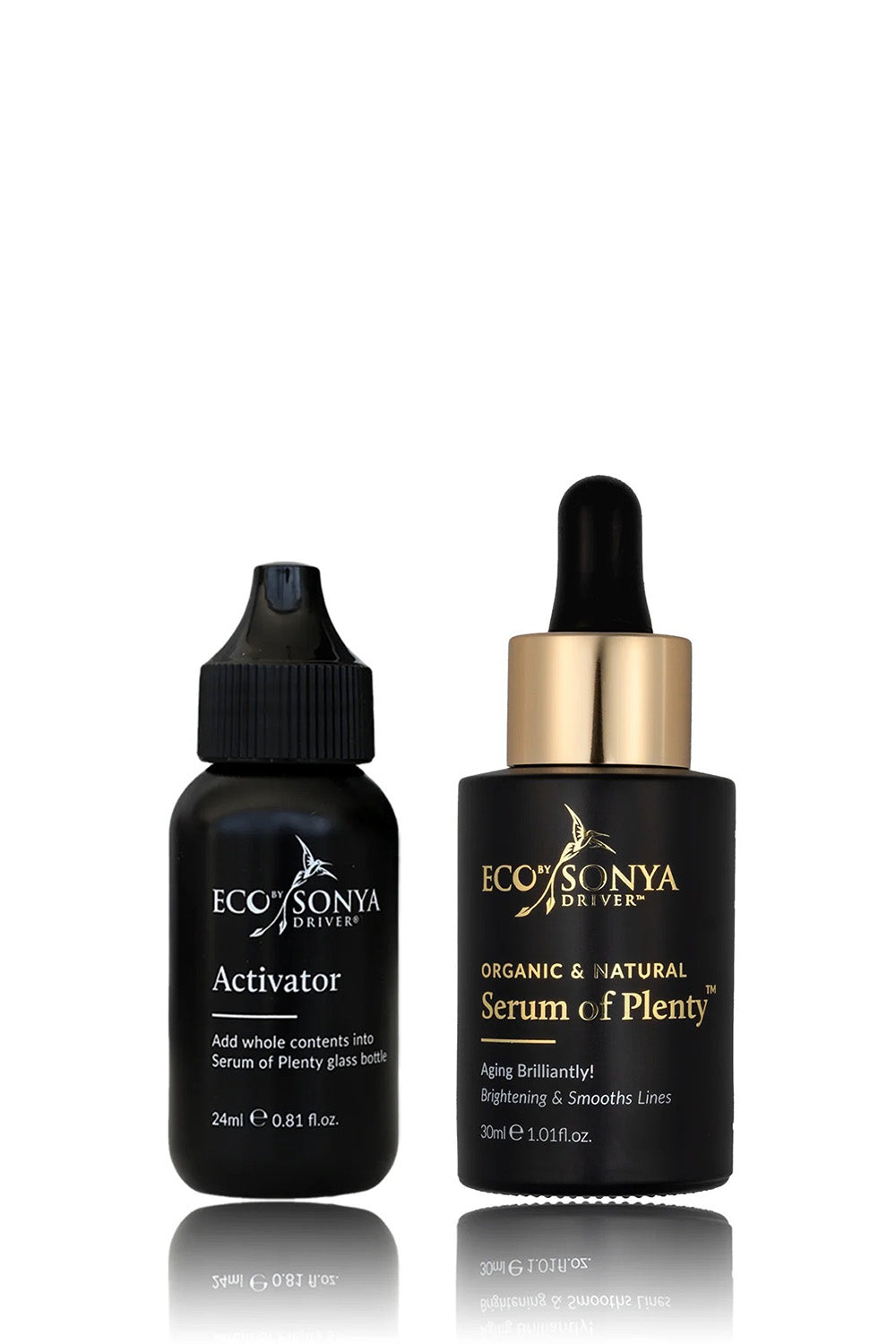 Product shot of the Serum Of Plenty in colour Navy (Blue), detail