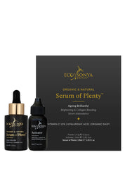Product shot of the Serum Of Plenty in colour Navy (Blue), from the front