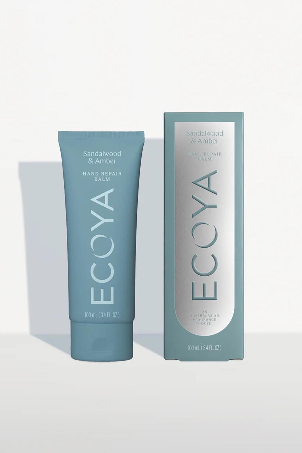 Product shot of the Hand Repair Balm - Sandalwood in colour Sandalwood, from the front