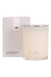 Product shot of the Madison Jar Coconut And Elderflower Candle in colour Coconut, from the front