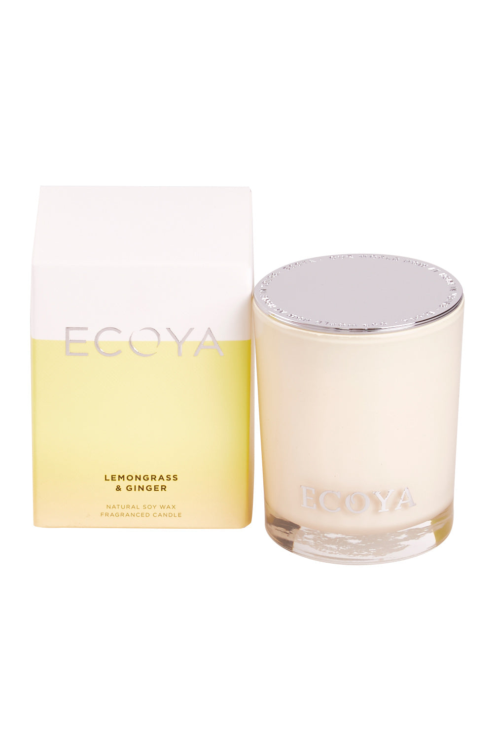 Product shot of the Mini Madison Lemongrass & Ginger in colour Lemon (White), from the front