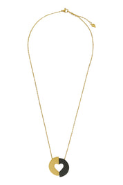 Product shot of the Committed Necklace in colour Gold (Metallics), from the front