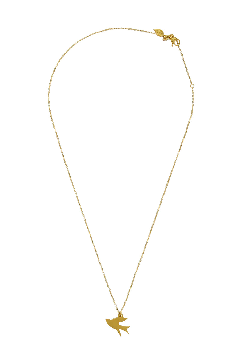 Product shot of the Song Of Freedom Necklace in colour Gold (Metallics), from the front