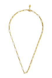 Product shot of the Be Light Chain Necklace in colour Gold (Metallics), from the front