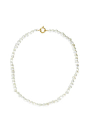 Product shot of the Milk And Honey Necklace in colour Gold (Metallics), from the front