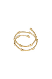 Product shot of the Knots Of Freedom Ring in colour Gold (Metallics), from the front