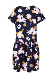 Preloved Paloma Floral Dress - Navy
