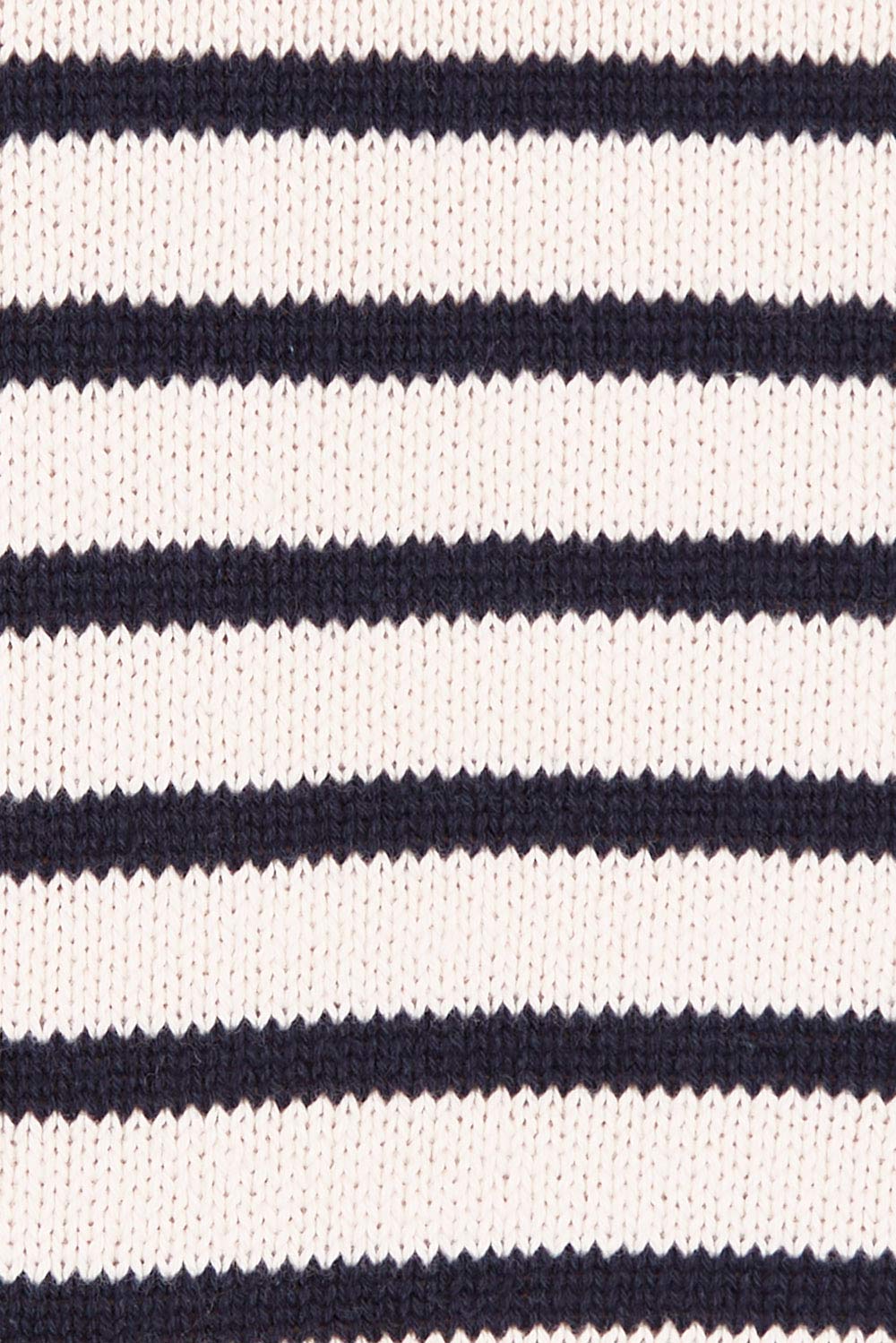 Product shot of the Portia Stripe Knit in colour Oatnavy (White), detail