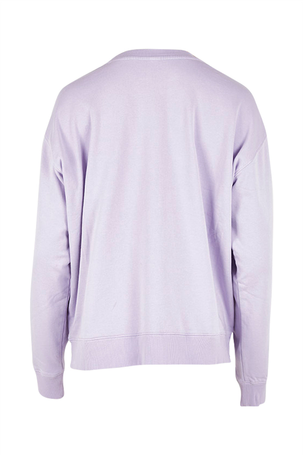 Product shot of the Young At Heart Crew in colour Purple (Purple), from the back