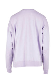 Product shot of the Young At Heart Crew in colour Purple (Purple), from the back