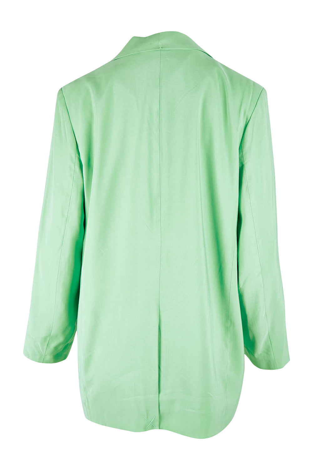Product shot of the Rhiannon Blazer in colour Meadow (Green), from the back