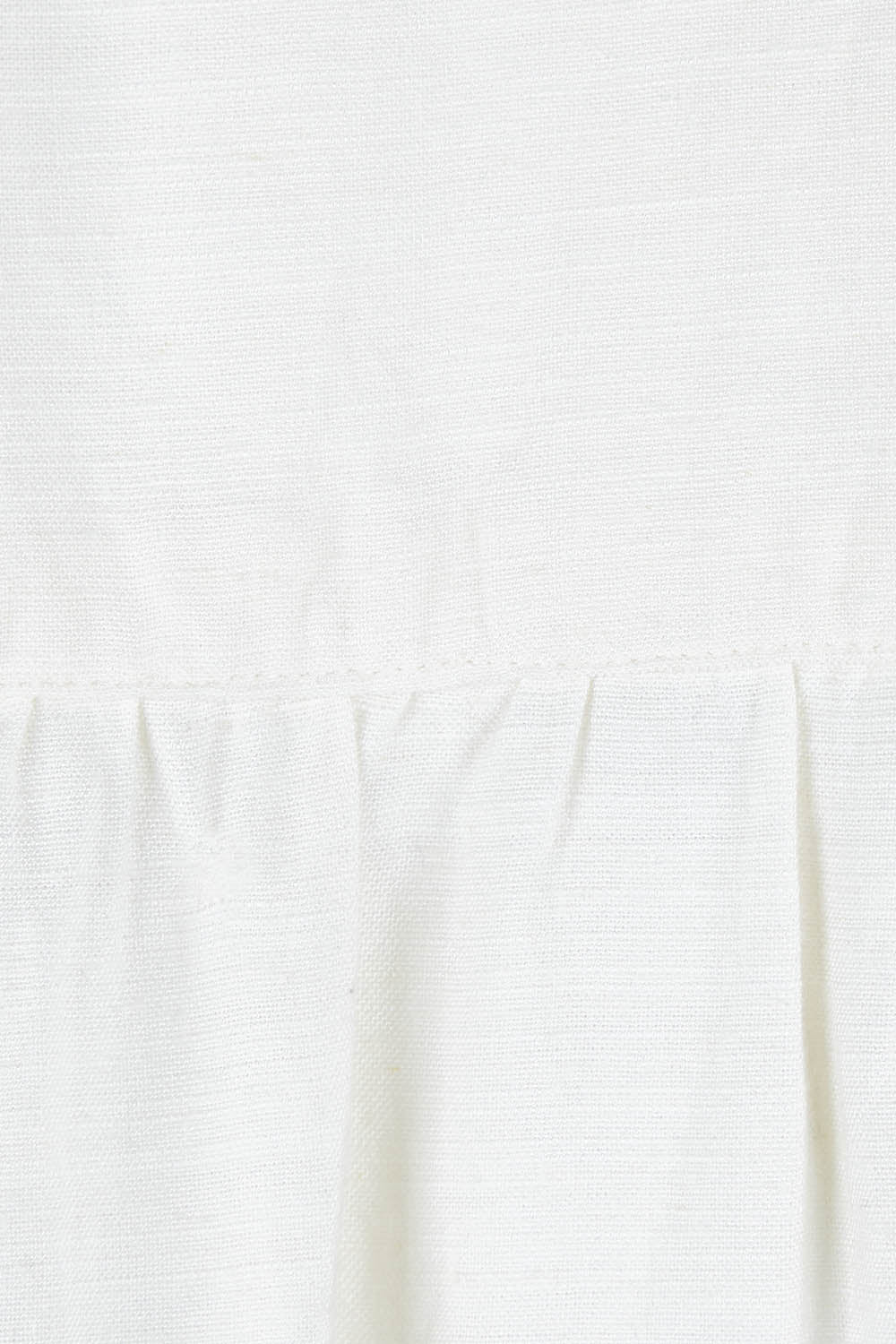 Product shot of the Clem Shirt in colour Coconut (White), detail