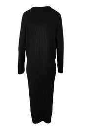 Product shot of the Maple Knit Dress in colour Black (Black), from the back