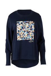 Product shot of the Panorama Crew in colour Drksapp (Blue), from the front