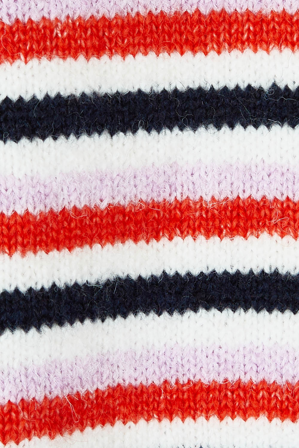 Product shot of the Rye Stripe Knit in colour Peonypink (Pink), detail